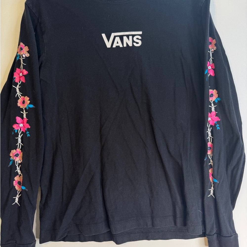 Vans Black Long Sleeve Shirt
